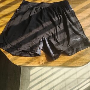 Vayager Men's Black Athletic Shorts